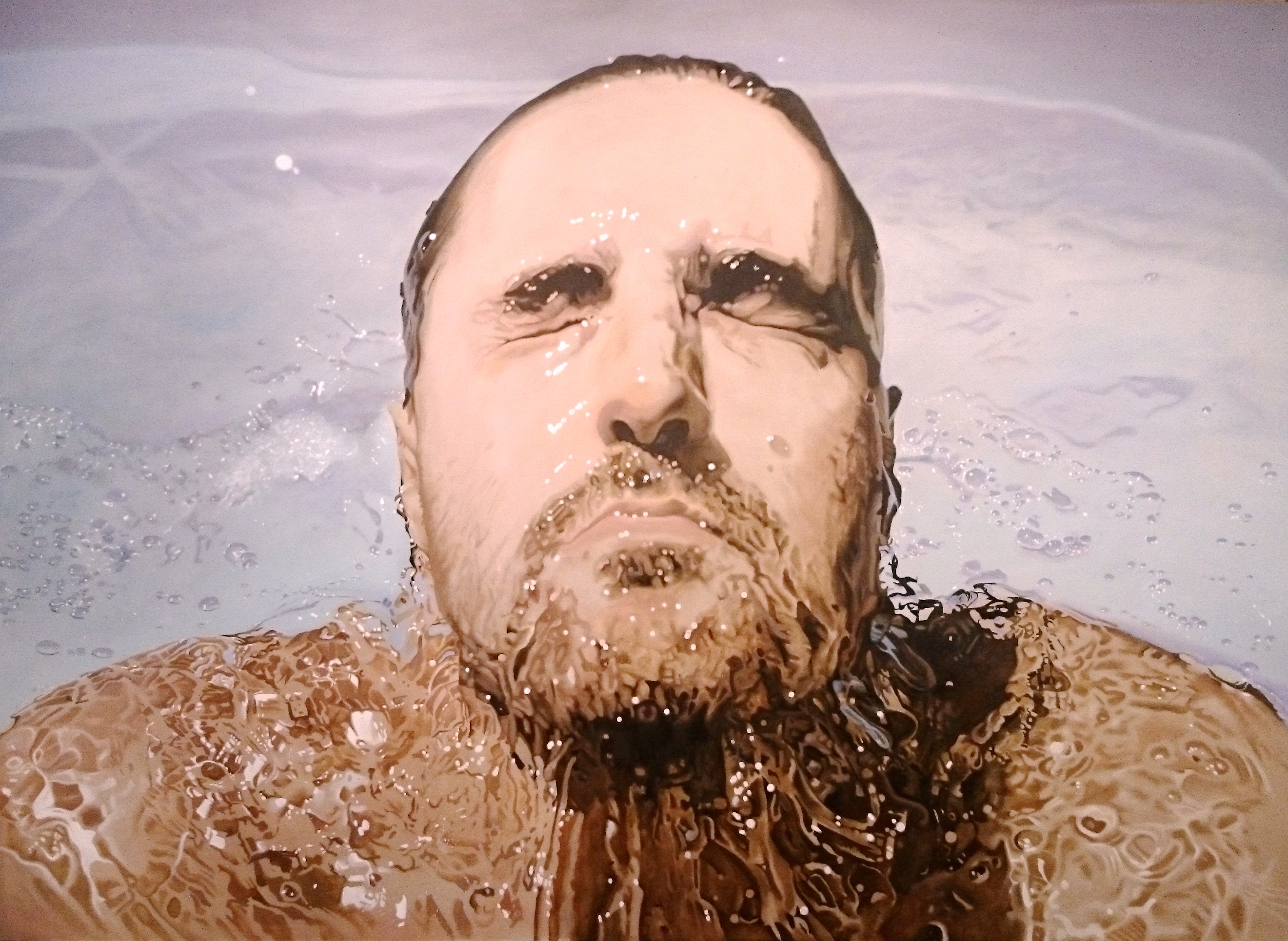 Swim, a painting by John Schieffer